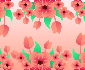 Awesome Flower Background Vectors