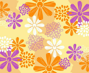 Awesome Flower Background Vectors