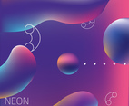 Liquid Neon Gradient Vector Design