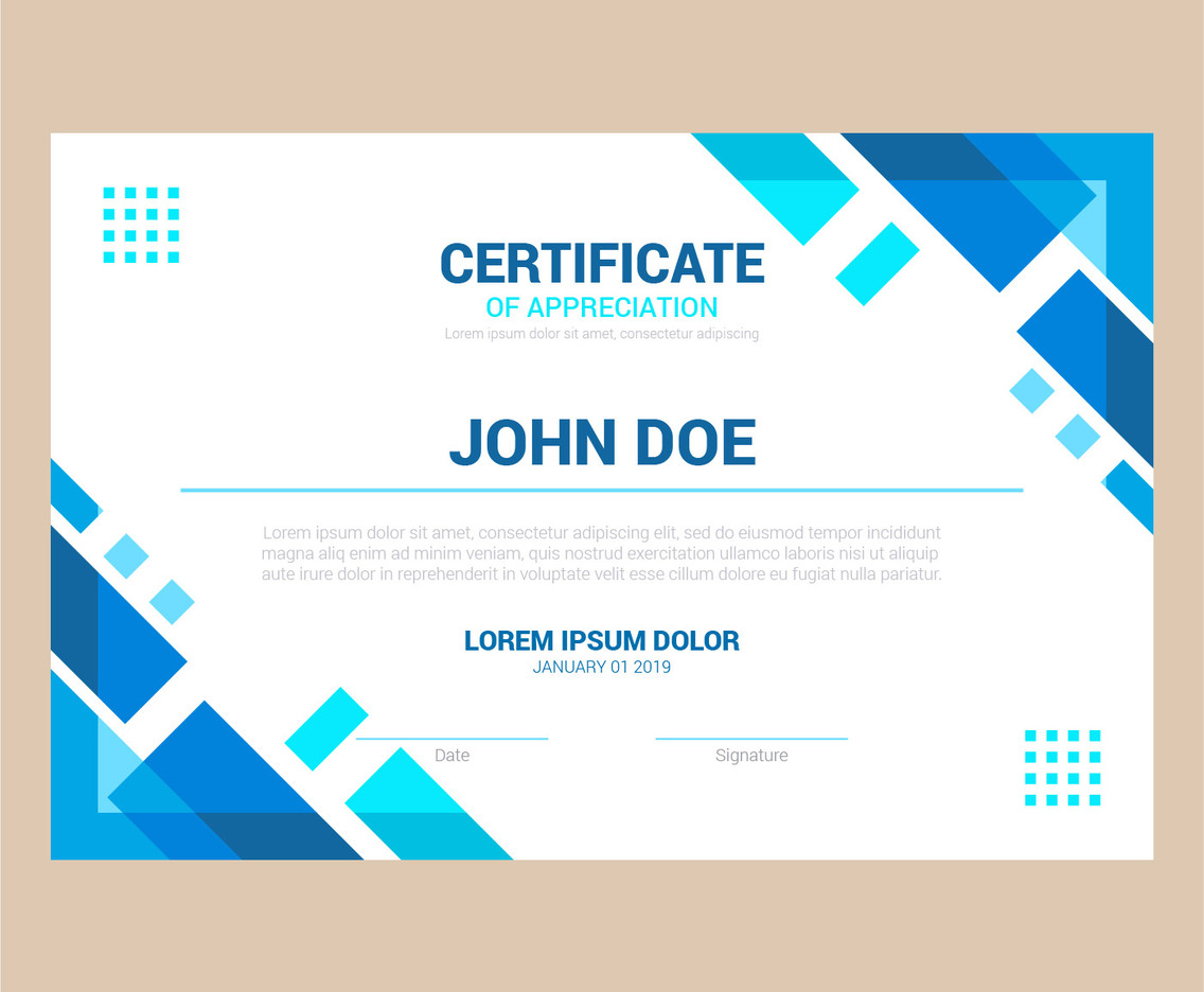 certificate template