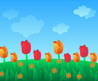Beautiful Spring Wallpaper Vectors