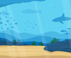 Ocean Background in Vector
