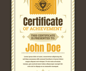 Certificate template