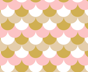 Fish Scales Rose Gold Background Pattern