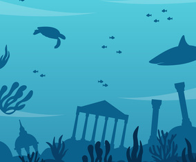 Awesome Ocean Background Vector