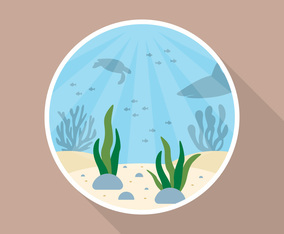 Awesome Ocean Background Vector