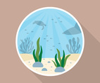 Awesome Ocean Background Vector