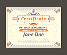 Certificate template
