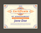 Certificate template