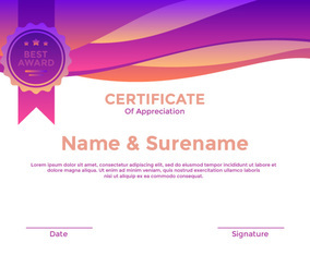 Certificate Template Vector