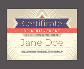 Certificate template