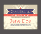 Certificate template