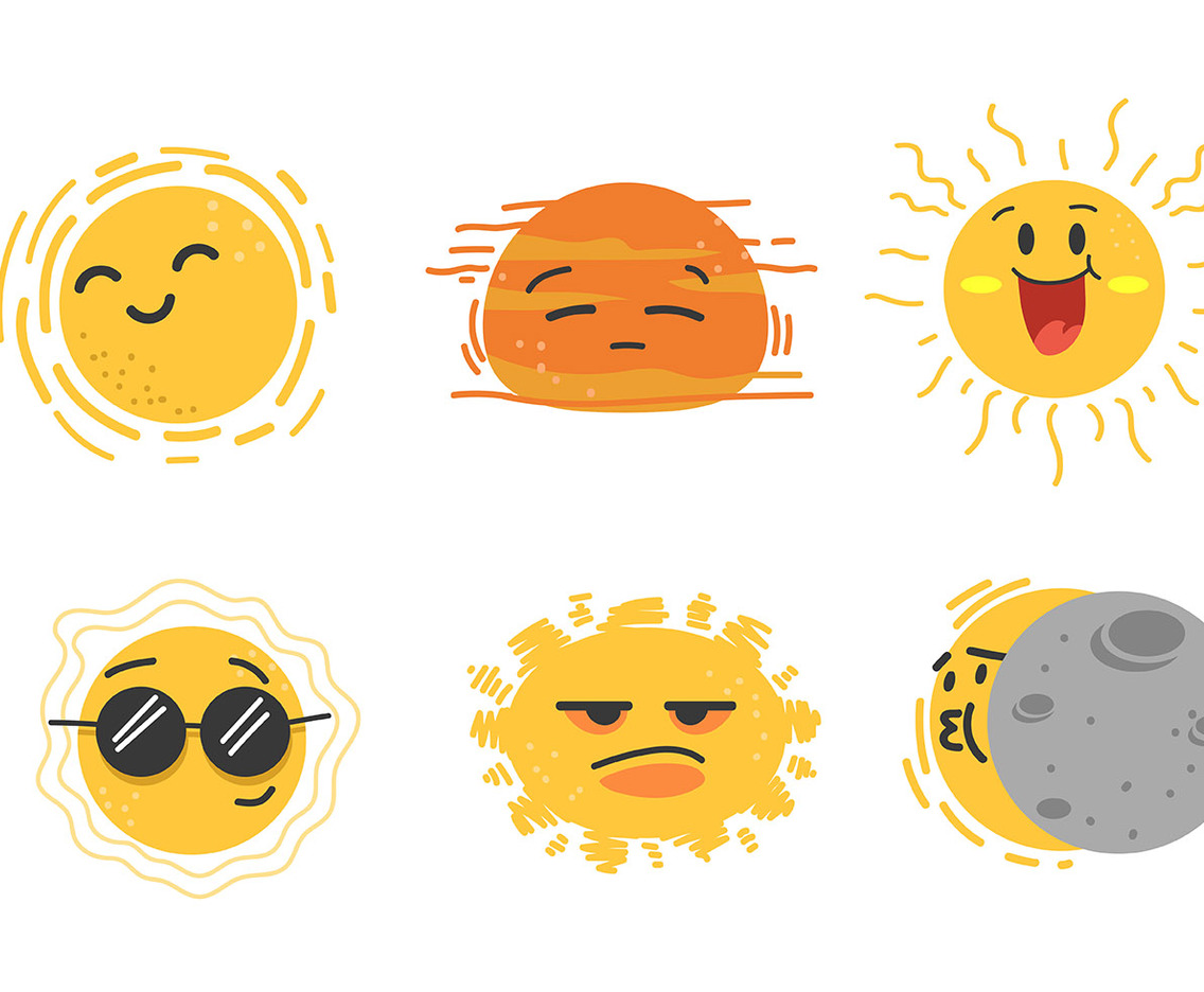Sun Clipart Set