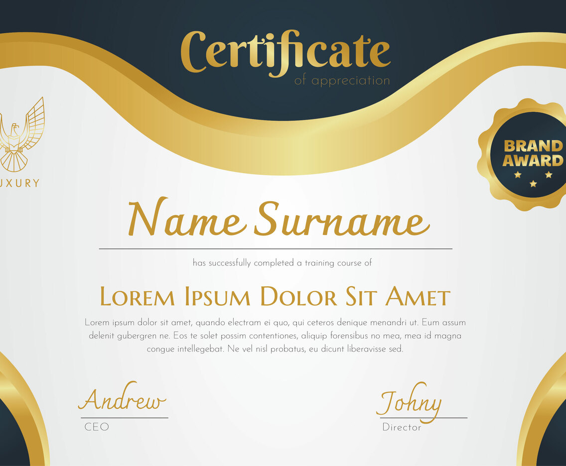 Certificate Template Vector