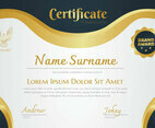 Certificate Template Vector