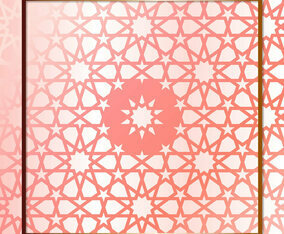 Modern Rose Gold Geometric Design Template