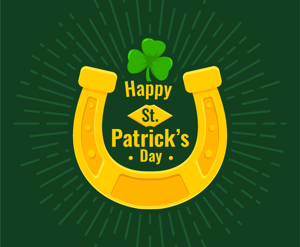 Lucky Horseshoe on St. Patrick's day