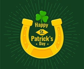 Lucky Horseshoe on St. Patrick's day