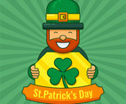 St. Patrick's Day Leprechaun and Clover