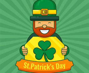 St. Patrick's Day Leprechaun and Clover