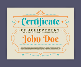 Certificate template