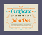 Certificate template