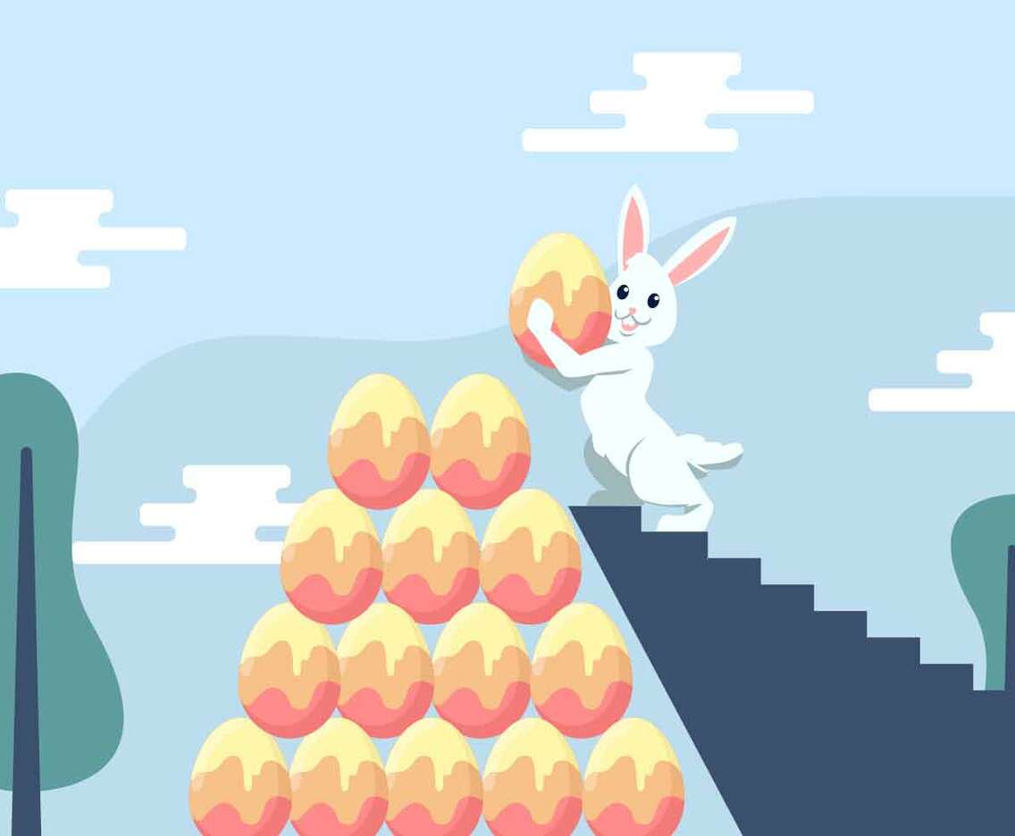 Easter Wallpaper Vector Illustration