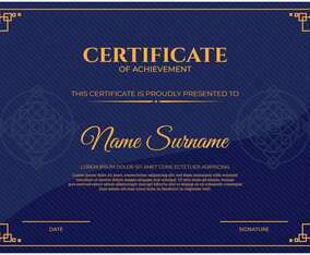 Certificate Template Vector