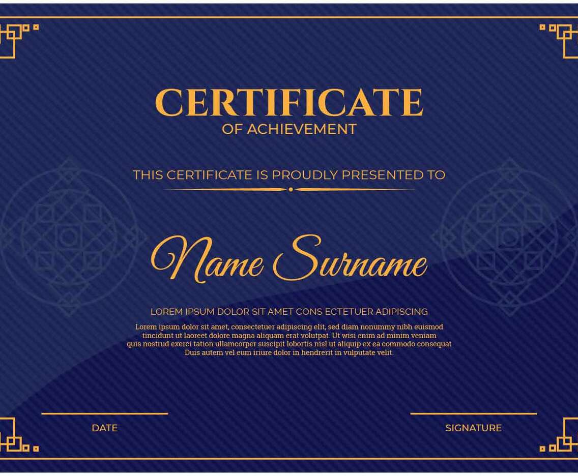Certificate Template Vector