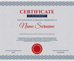 Certificate Template Vector