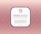 Flat Modern Geometric Rose Gold Vector Background