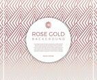 Flat Geometric Rose Gold Vector Background