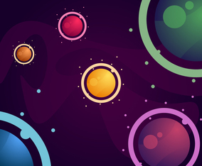 Amazing Galaxy Background Vectors