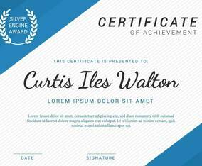 Beautiful Certificate Template Vector