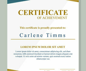 Beautiful Certificate Template Vector