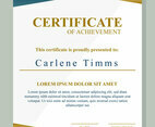 Beautiful Certificate Template Vector