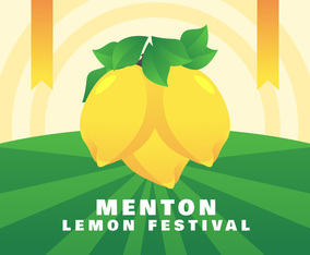 Awesome Menton France Lemon Festival Vectors