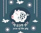 Chinese New Year Pig Vector