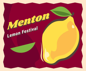Awesome Menton France Lemon Festival Vectors