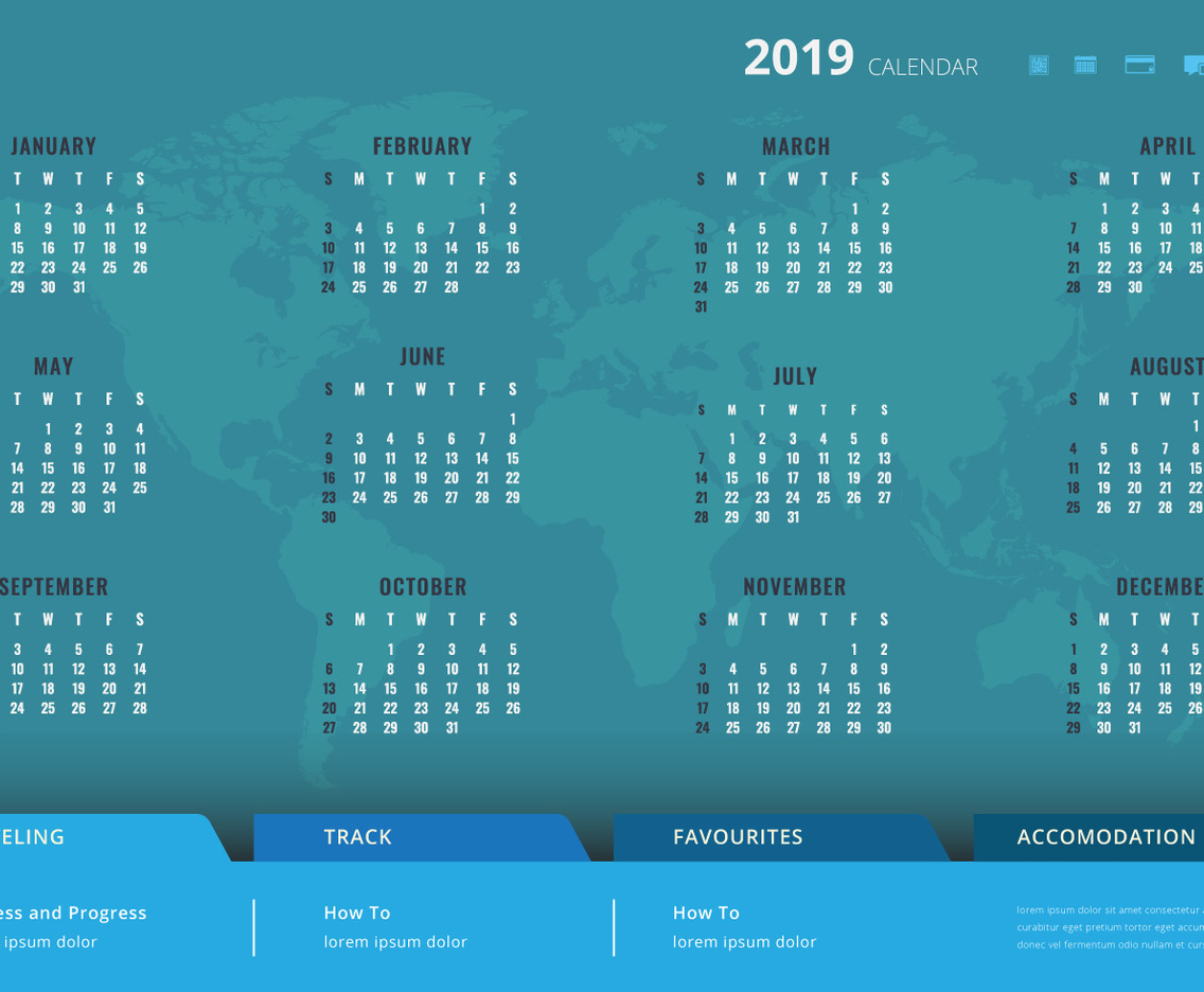 2019 Printable Calendar