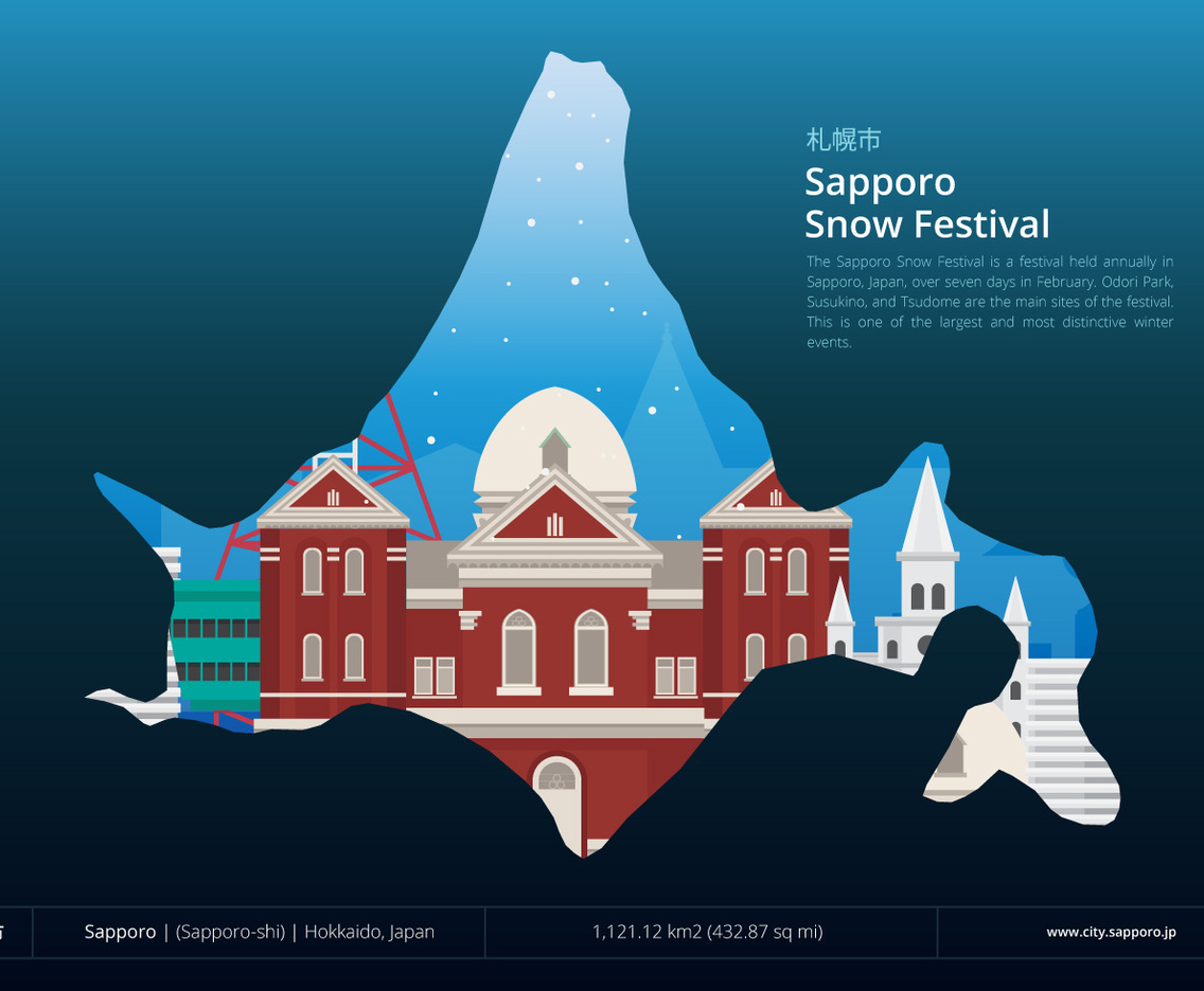 Sapporo Snow Festival with Sapporo Location