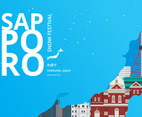 Sapporo Snow Festival with Sapporo Location