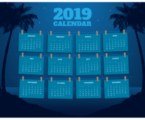 2019 Printable Calendar