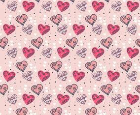 Valentine Hearts Vector Pattern