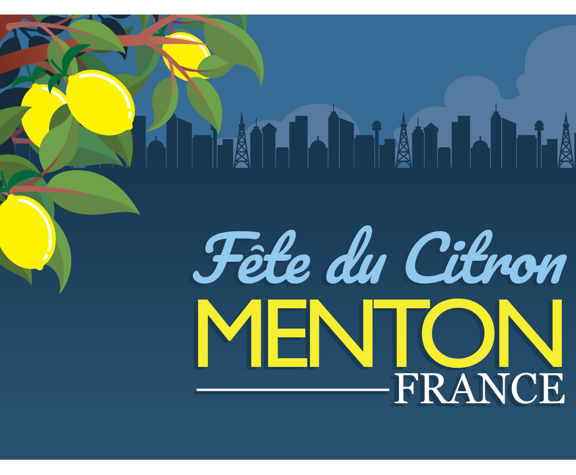 Menton France Lemon Festival Poster