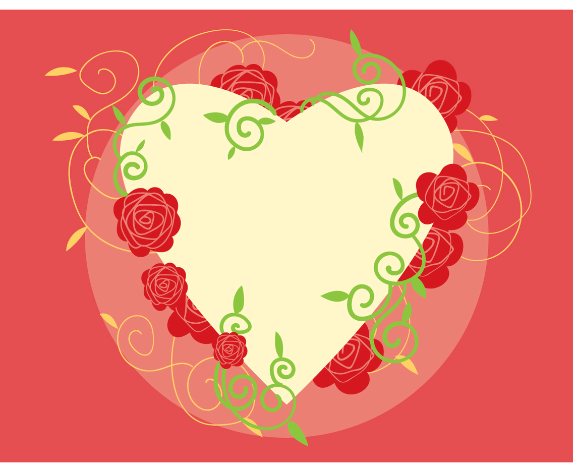 Valentine's Day Frame Vector