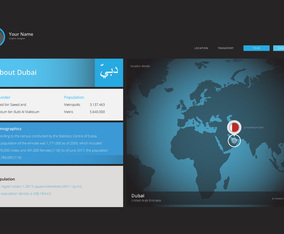 Dubai Details, Facts, Location Infographics