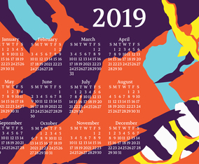 2019 Printable Calendar