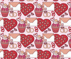 Vector Valentine's Day Seamless Pattern