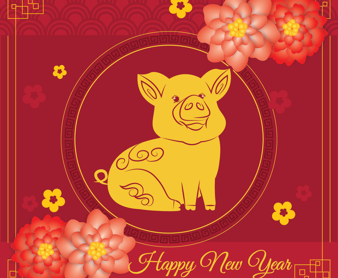 Vector 2019 Chinese New Year Background